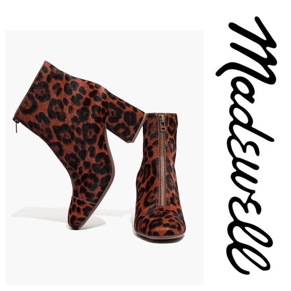 Madewell The Amalia Zip Boot in Leopard Calf Hair - Picture 2 of 6